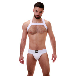 Barcode Berlin Harnais élastique Matt Blanc